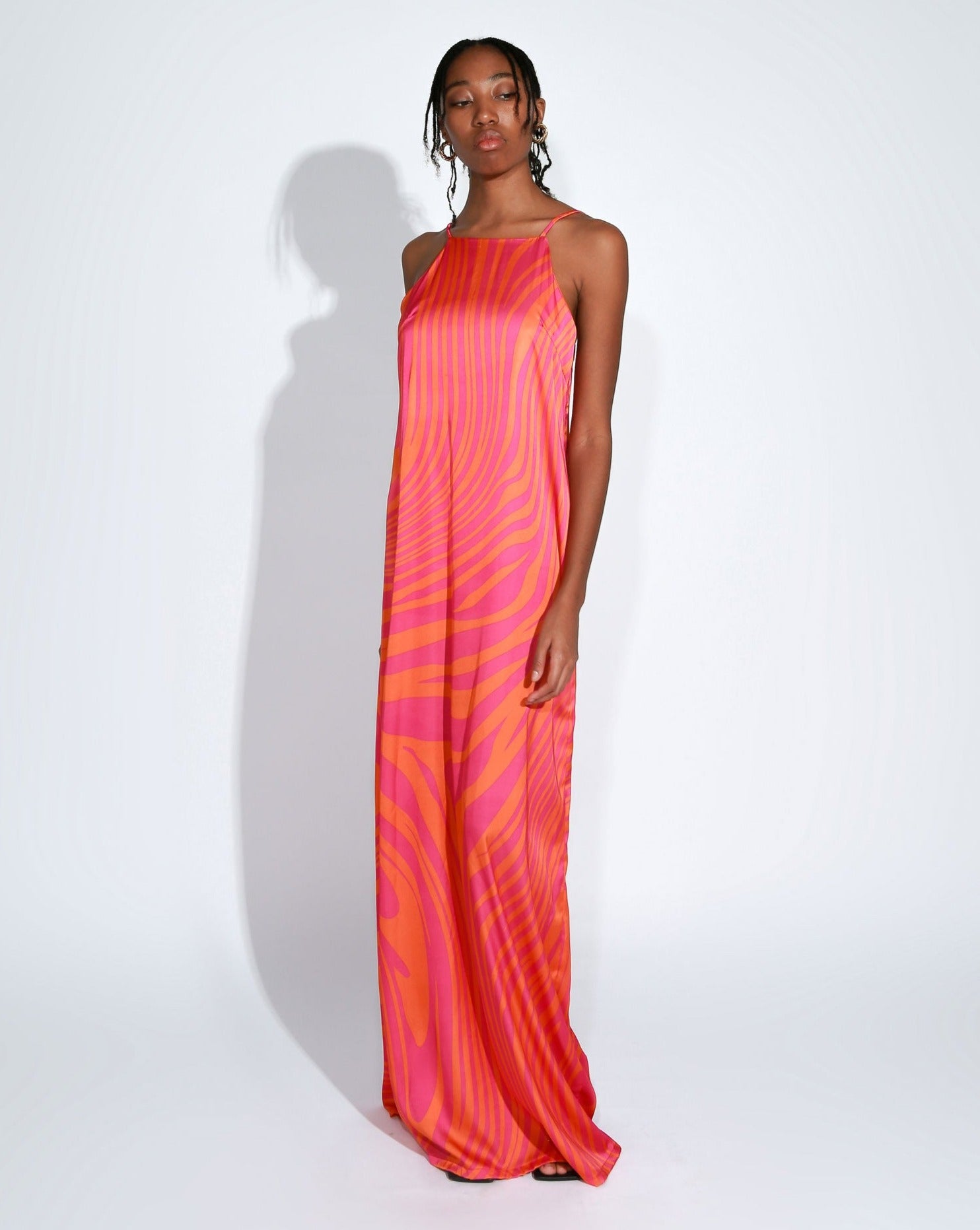 HALTER NECK MAXI DRESS AKA ROUGE