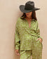 GREEN SATIN SHIRT