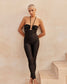 BLACK FITTED JUMPSUIT