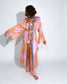 PINK TIE DYE LONG KIMONO