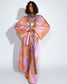 LONG KIMONO AND SATIN PANTS SET