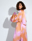 PINK TIE DYE LONG KIMONO