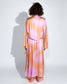 PINK TIE DYE LONG KIMONO