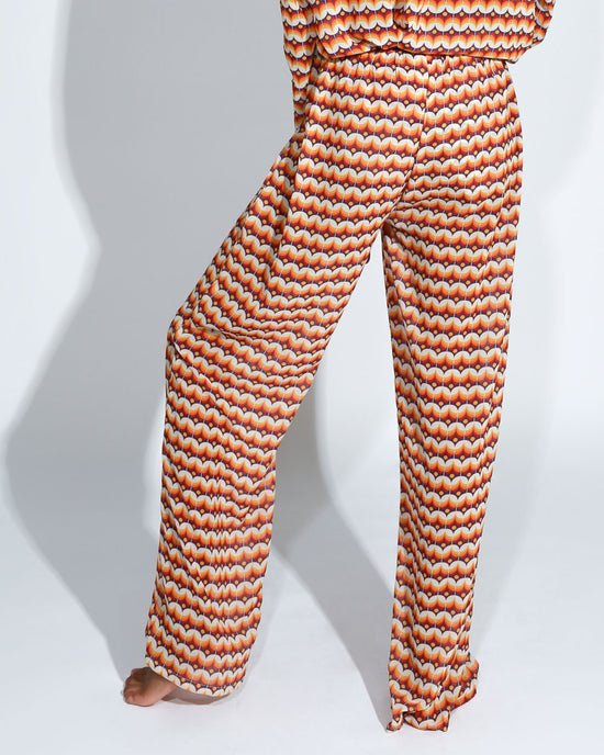 CHIFFON PRINTED PANTS