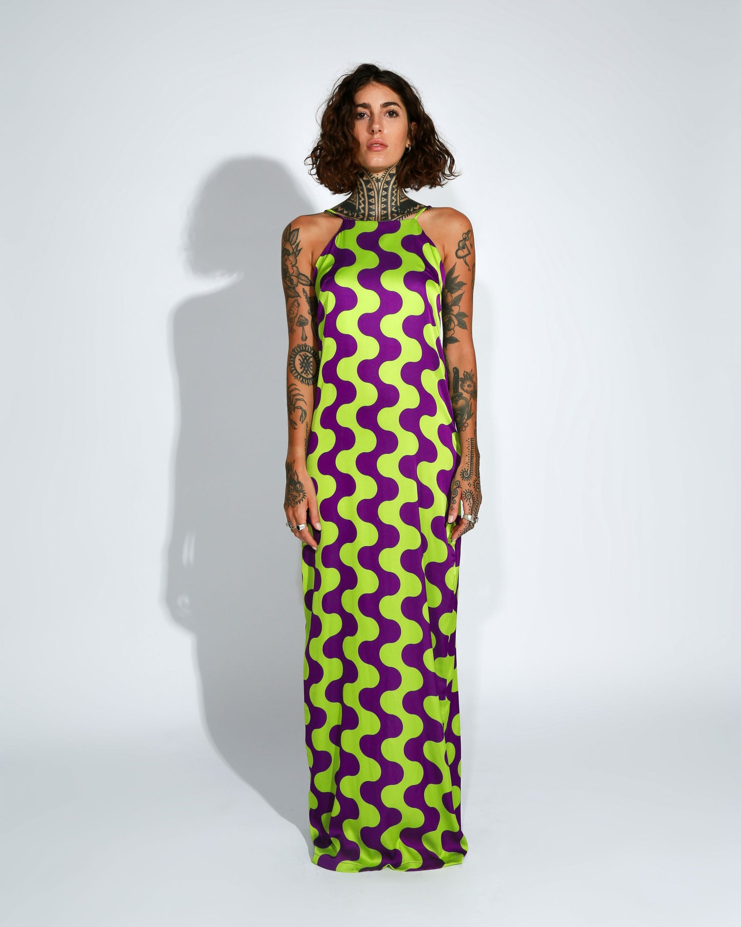 HALTER NECK MAXI DRESS