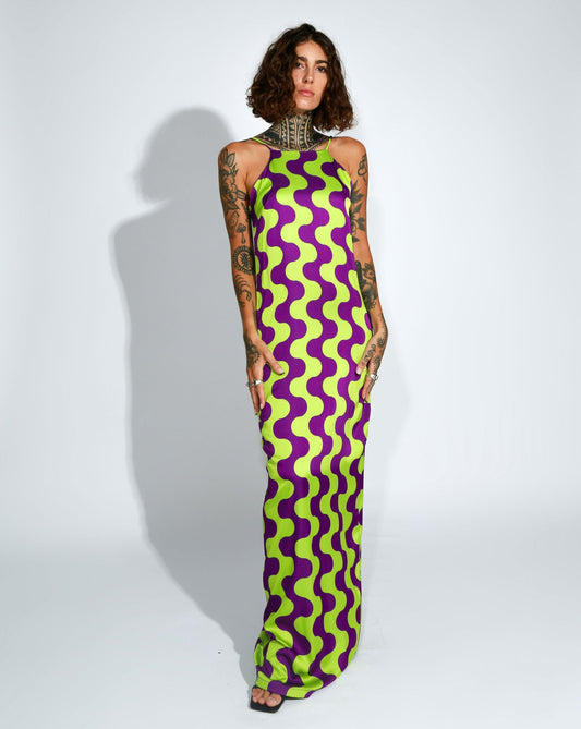 HALTER NECK MAXI DRESS